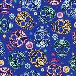 OF - Day of the Dead - Mini Skulls Blue
