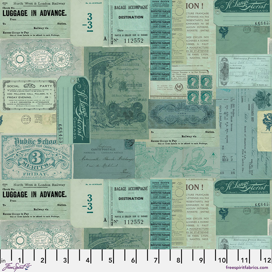 FS Tim Holtz Palette Teal - Ephemera