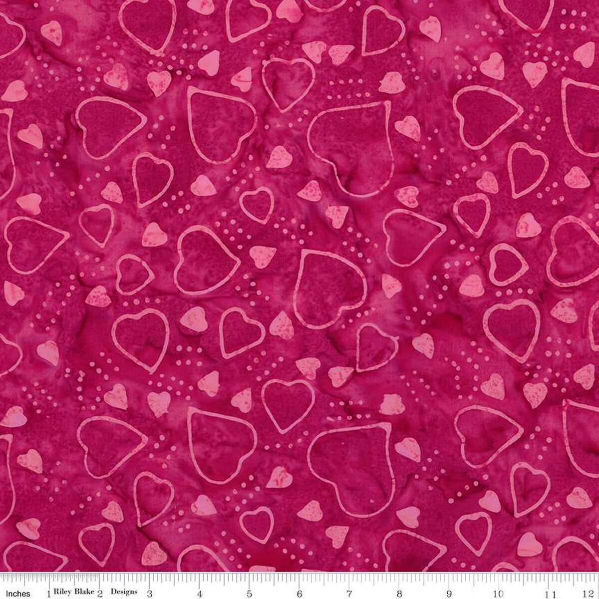 RB Expressions Batiks Love Punch - Berry Persimmon