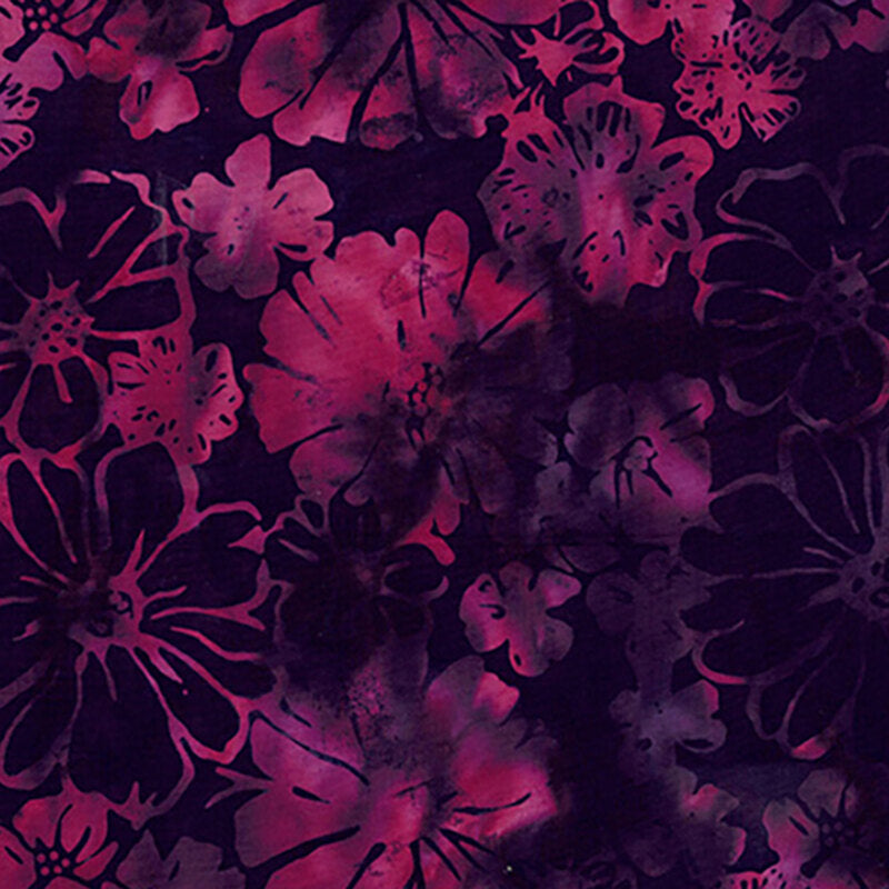 HF Bali Batik Bold Floral - Huckleberry
