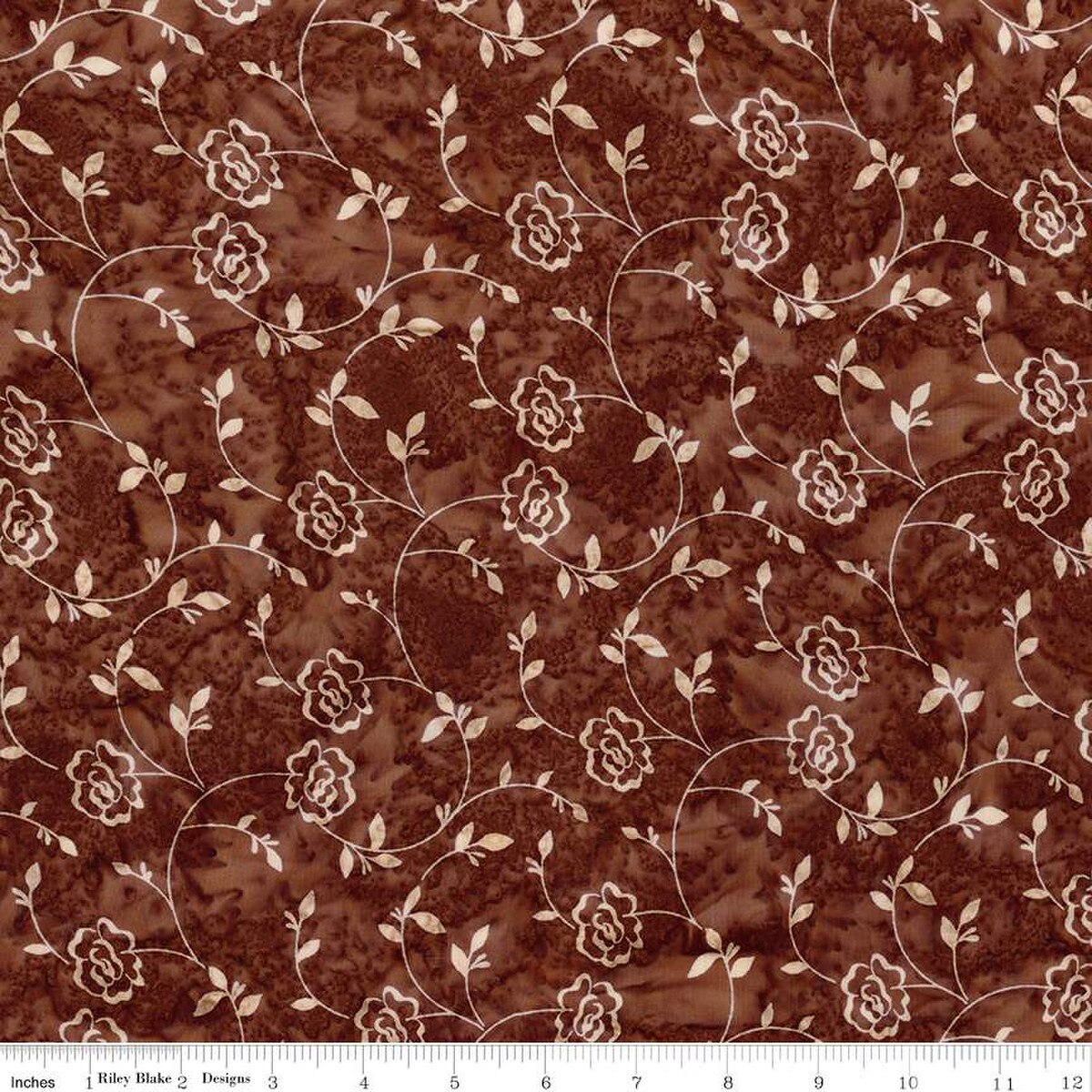 RB Rosarium Sew Soft Rayon Batik - Gingerbread
