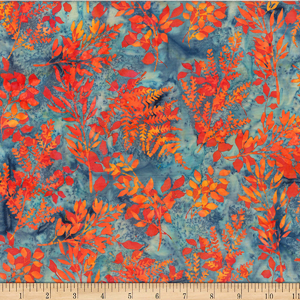 HF Bali Batik Leafy Branches - Sunset