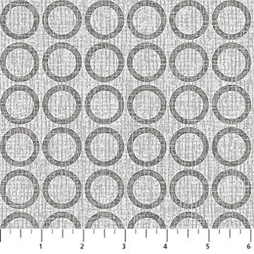 NF Urban Oasis Flannel - Circles - Light Gray