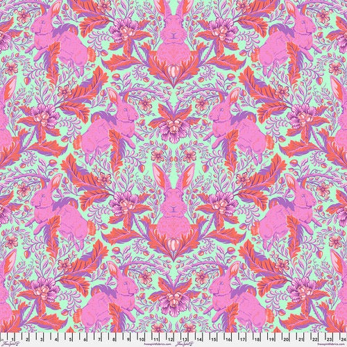FS Tula Pink Full Moon Forest II - Hoppy Go Lucky Blossom