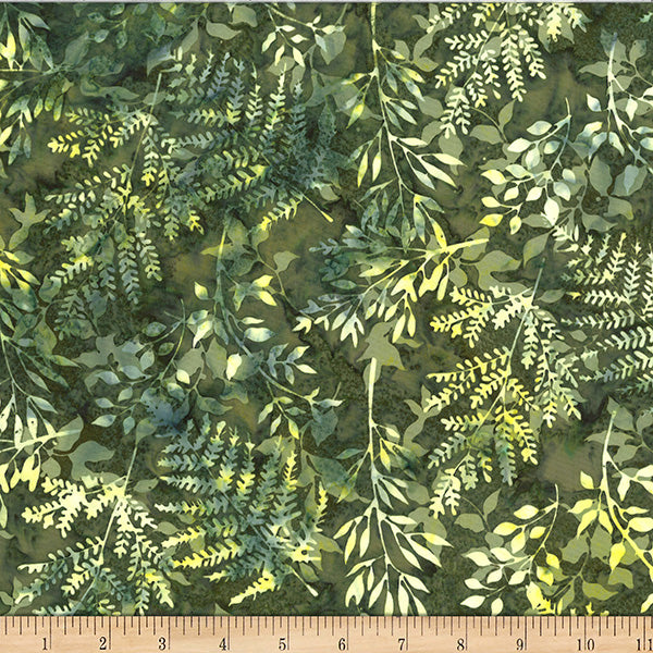 HF Bali Batik Leafy Branches - Herb