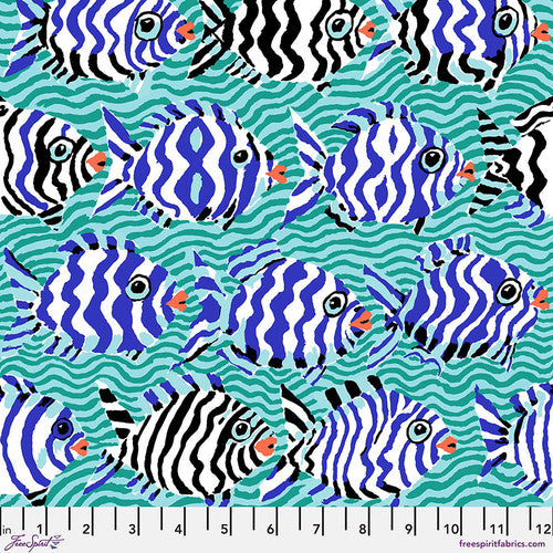 FS Kaffe Fassett - August 2025 - Minnows - Aqua
