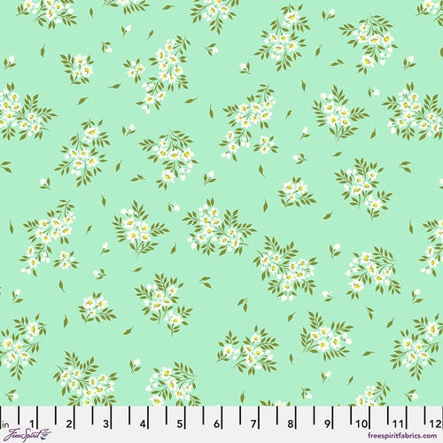 FS Tula Pink True Colors - What a Ditz Spearmint