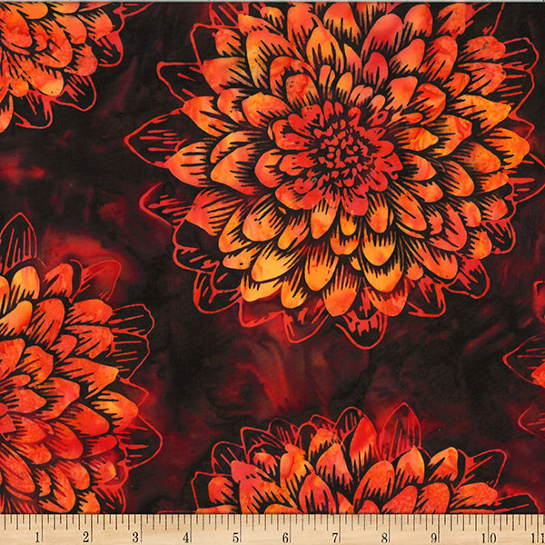 HF Bali Batik Dahlia - Flame