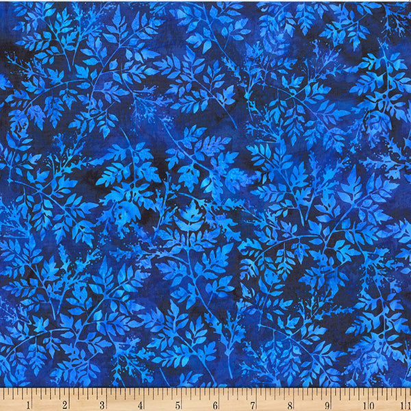 HF Bali Batik Packed Leaves - Cobalt