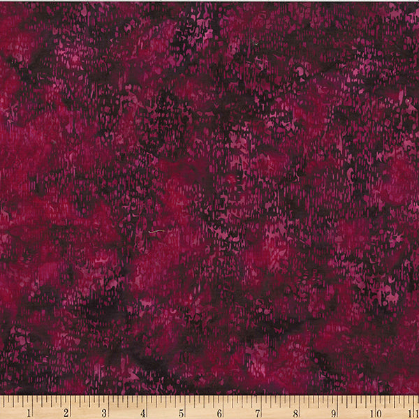 HF Bali Batik Line Texture - Burgundy