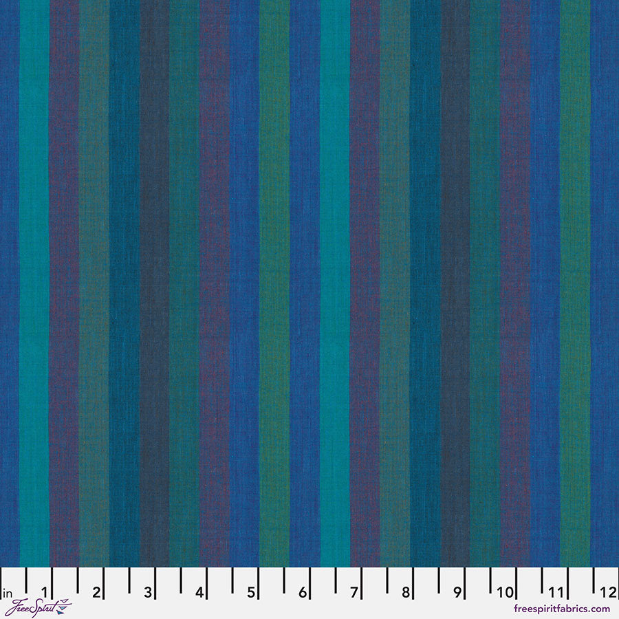 FS Kaffe Fassett Woven Stripes - Broad Stripe - Blue