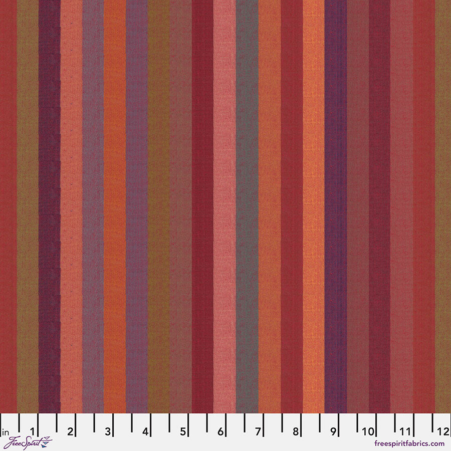 FS Kaffe Fassett Woven Stripes - Broad Stripe - Red