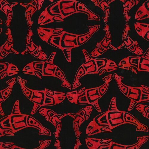 HF Bali Batik Alaskan Custom - Orca - Red